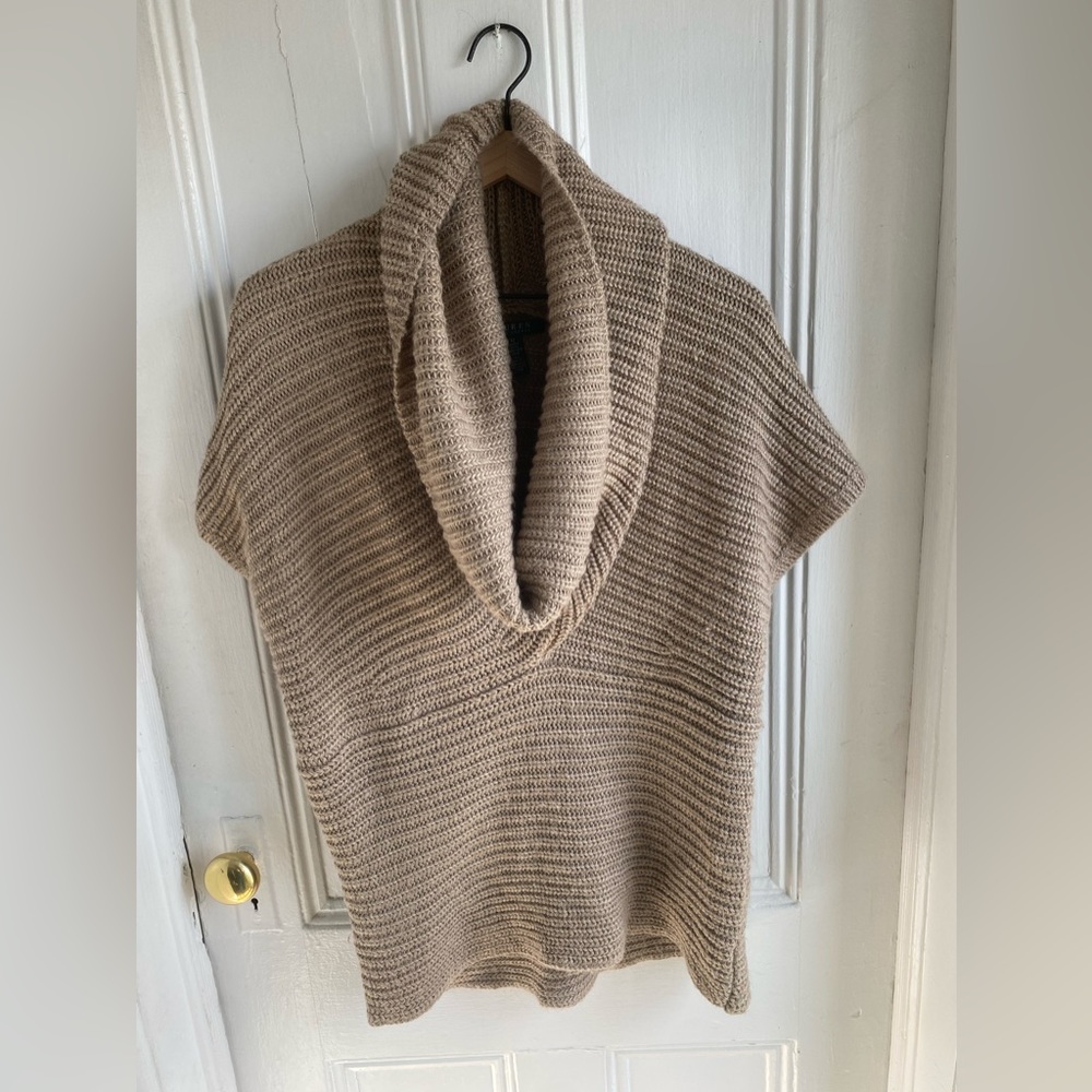 Lauren Ralph Lauren Beige Cowl Neck Sweater